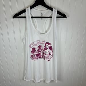 Sunset Cocktails Tank Top Size Small